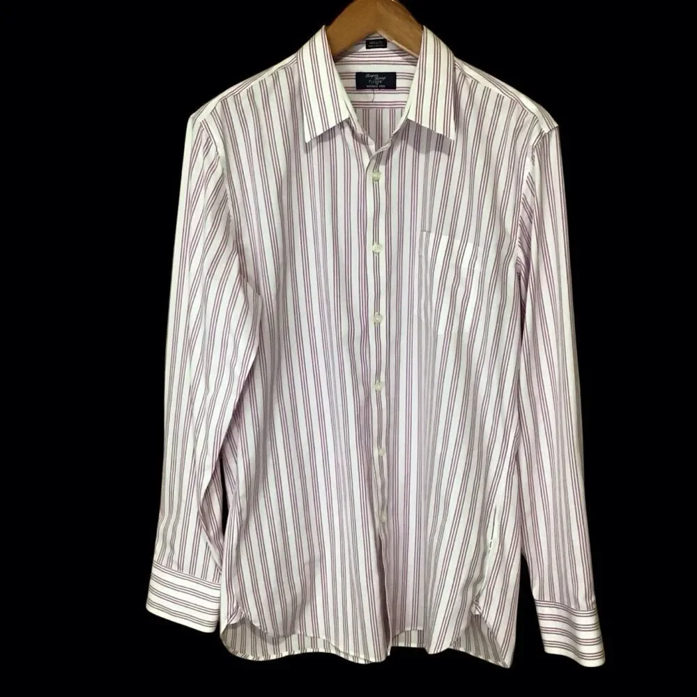 Thompson Shirtings‎ J. Crew Wrinkle Free 80’s 2-Ply Shirt L 16-16.5
